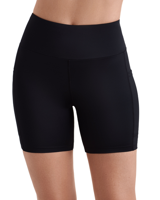 Shape Solver Yoga Waist Midi Swim Short Swim Bottom - 7103842