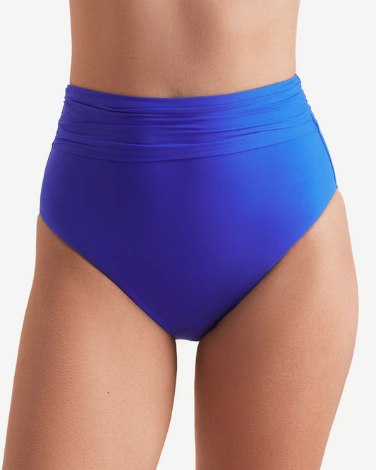 Mimi Flamingo Solids Morgan High Waist Brief Bottom - 900050228