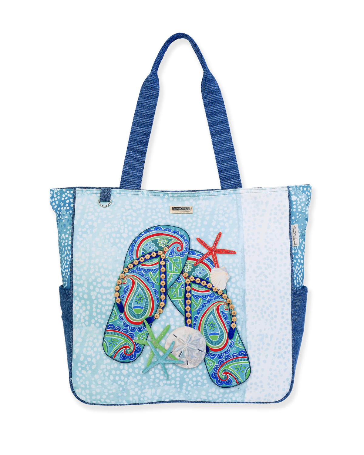 Sun N Sand Tropical Flip Flop Shoulder Tote - SD4790