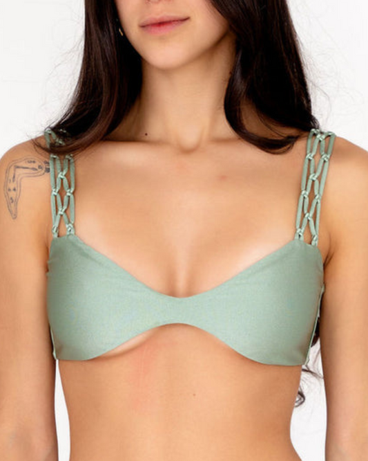 Vermelho Knotted Bralette Bikini Top (More Colors Available) - Vs-T-001