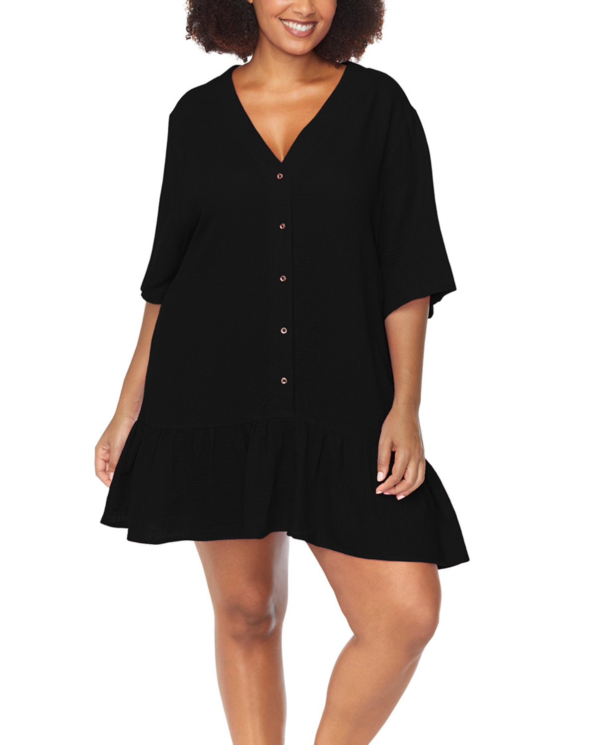 2025 Raisins Curve Solids Sol Cover Up - N840090
