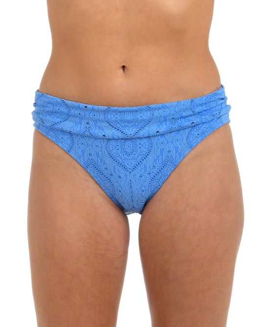 La Blanca Mantra Medallion Shirred Band Hipster Bottom - Lb5ng95