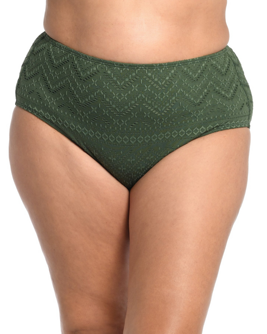 La Blanca Plus Size Saltwater Sands High Waist Bottom - Lb4bc98W