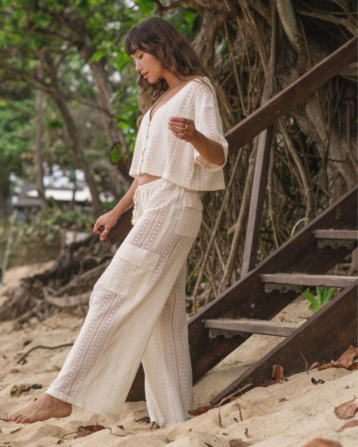 2025 Koy Amalfi Crochet Cargo Pant - K25403-07