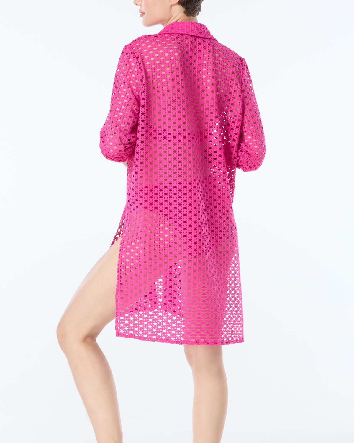 2025 Carmen Marc Valvo Living Paradise Button Up Shirt Cover Up - C21835