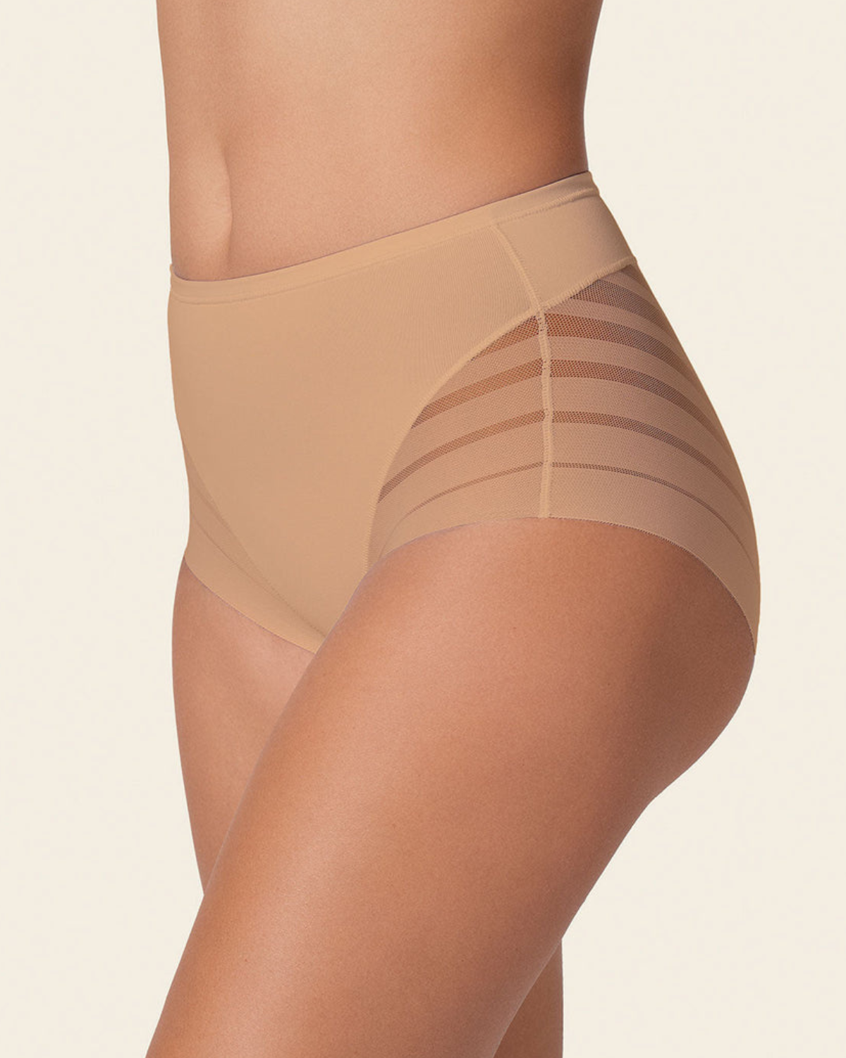 Leonisa Lace Stripe Lace Stripe Undetectable Classic Shaper Knicker (More colors available) - 012903