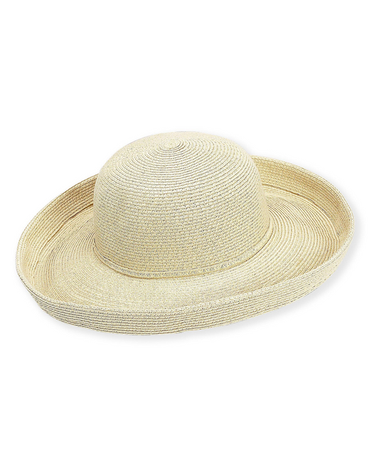 Sun N Sand Paper Braid Up Brim Hat - HH803