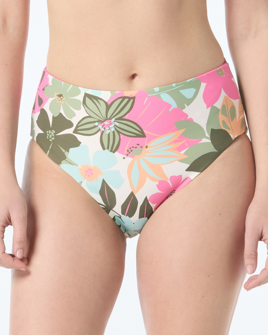 Coco Reef Lush Blooms Verso High Waist Reversible Bikini Bottom - U5e289