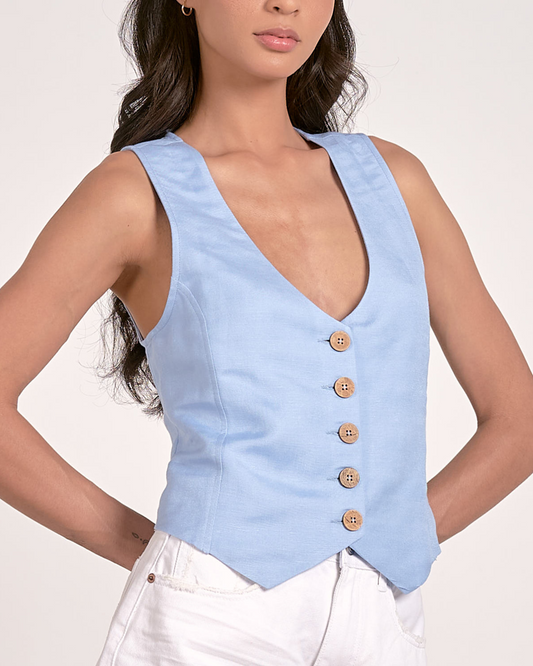 2025 Elan Button Up Vest - LW11451