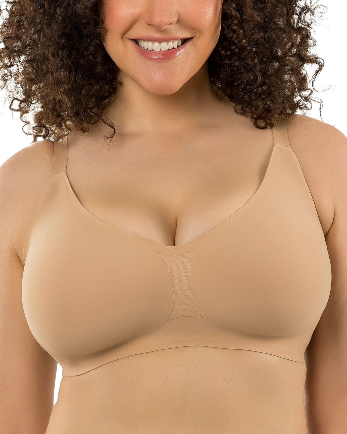 Parfait Simplicity Full Busted Seamless Wirefree Bra - P2400 - Bare