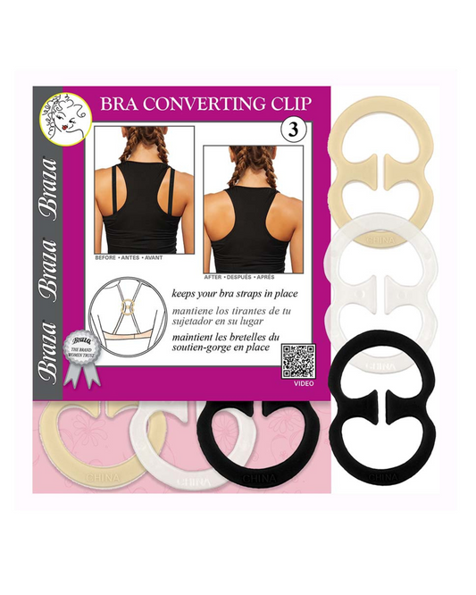 Braza Converter Clip - 3 PC - Assorted - 44021