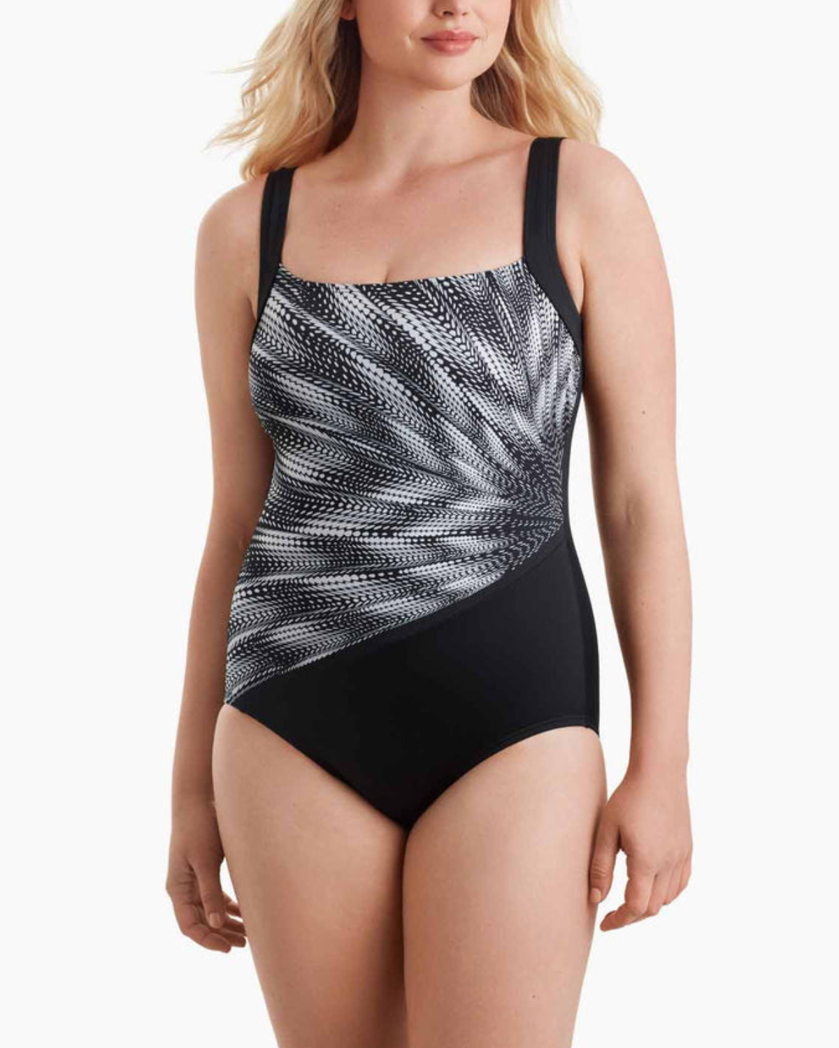 2025 Shape Solver Sport Night Party Square Illusion One Piece - 80005014