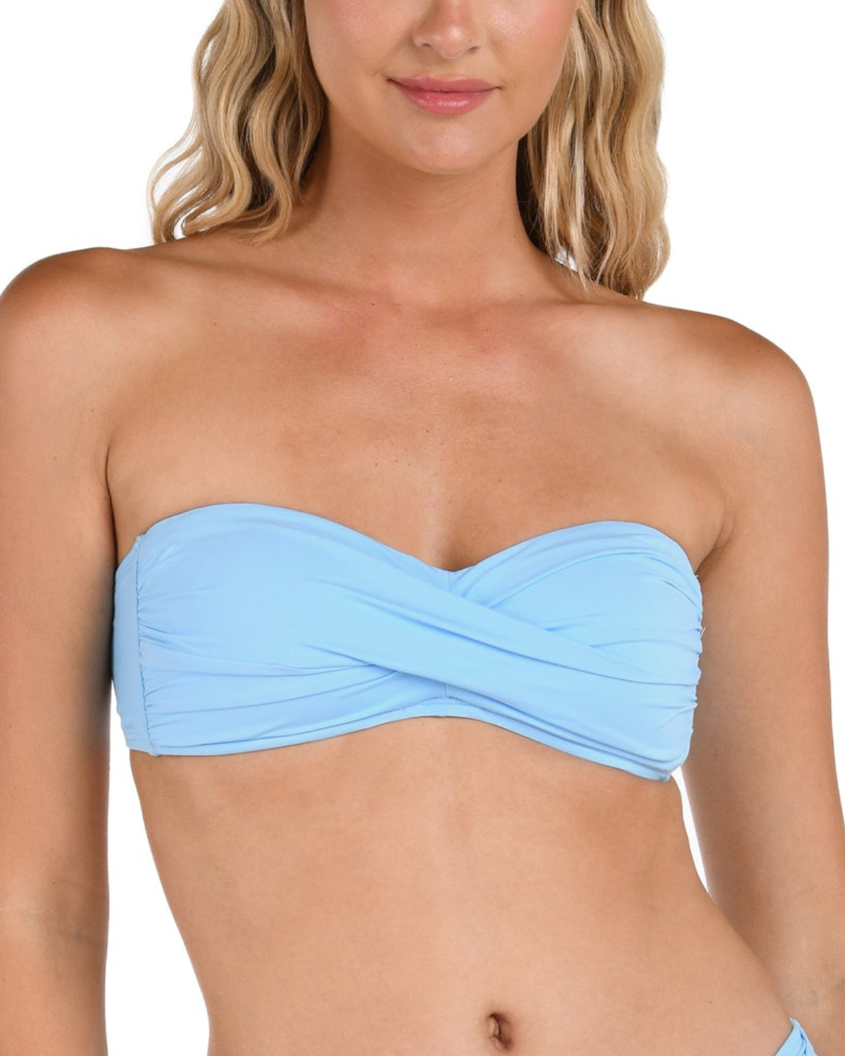 2025 La Blanca Island Goddess Twist Bandeau Bikini Top - Lb4zz81