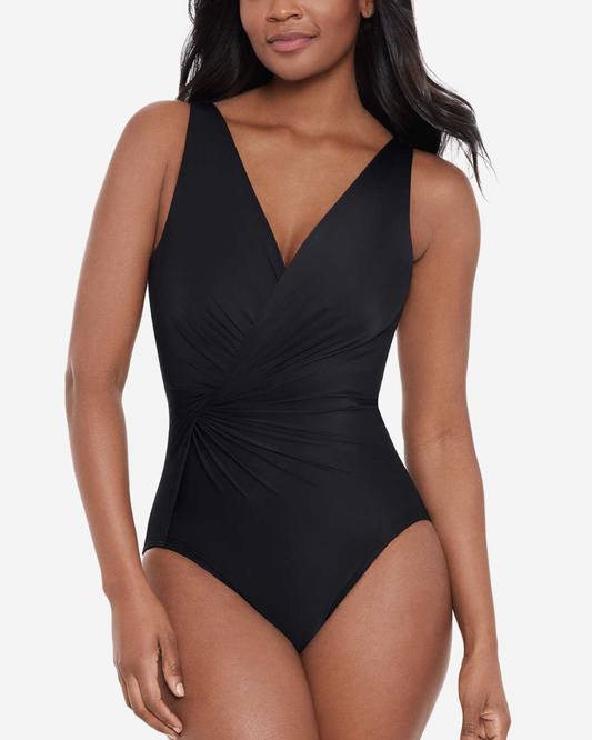 Miraclesuit Twisted Sisters Esmeralda Underwire One Piece Swimsuit - 6530067