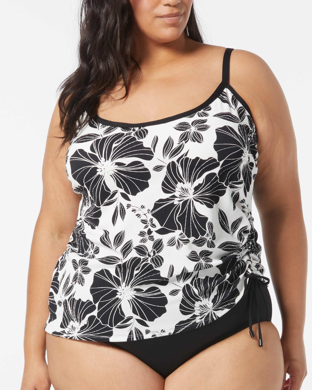 Beach House Swim Kerry Mesh Layer Underwire Tankini Top - Abstract Palm