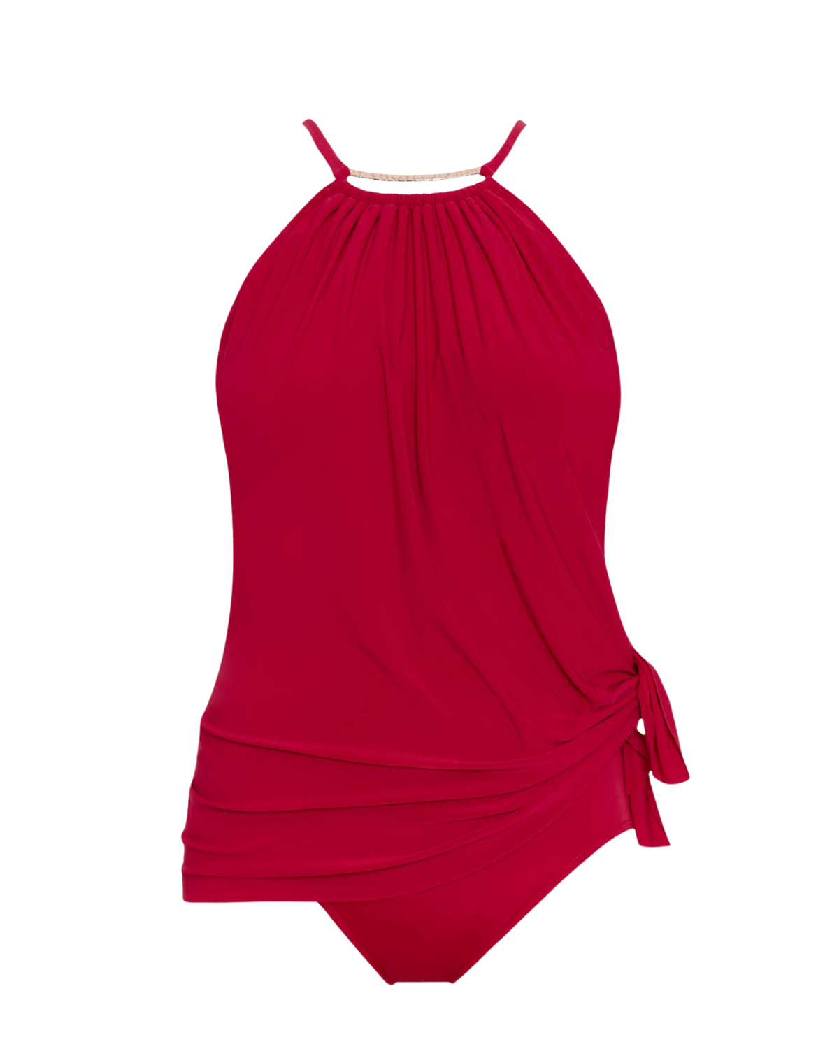 2025 Magicsuit Solids Golden Opportunity Parker One Piece Swimdress - 6006012 - Vamp