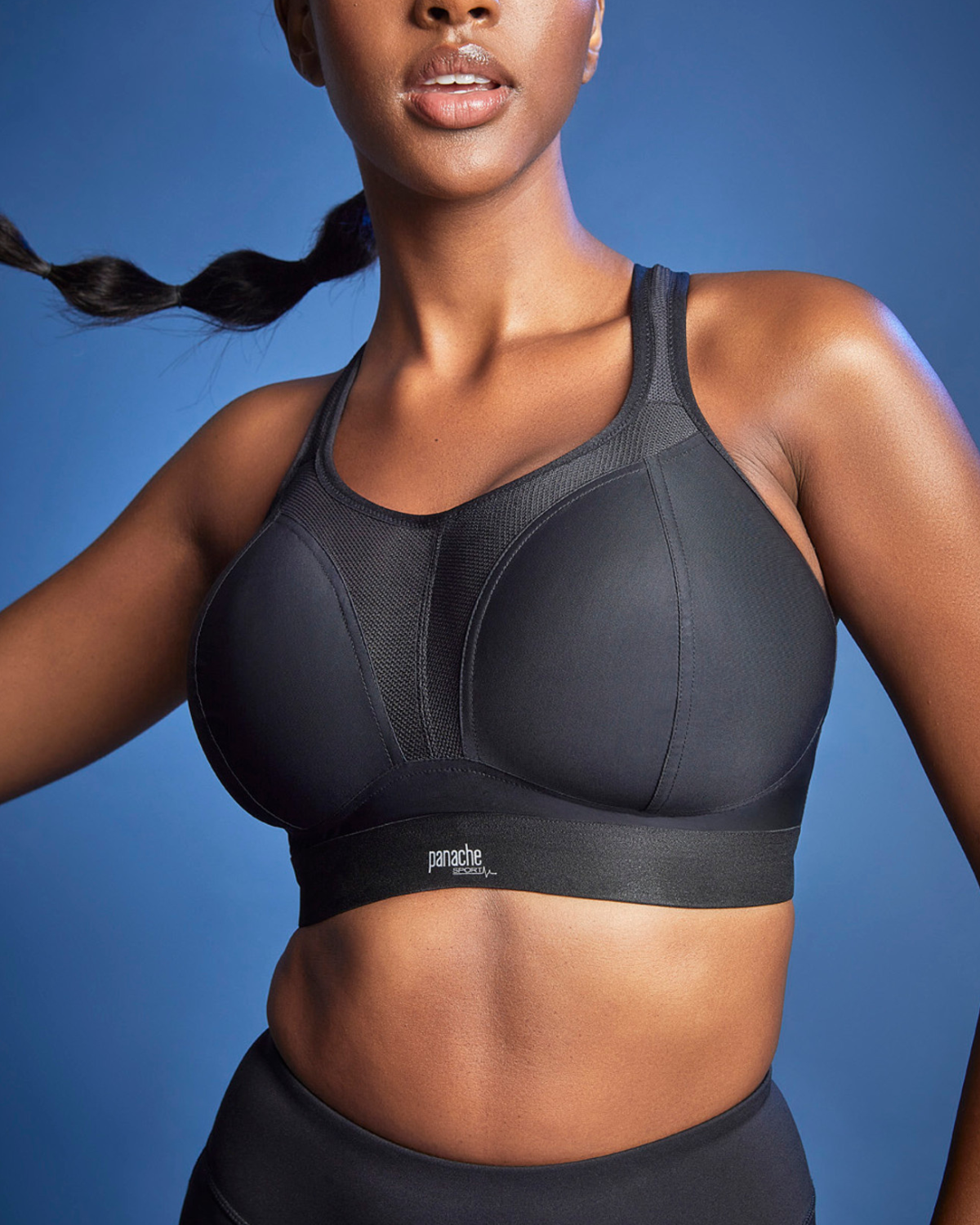 Panache Wire Free Sport Bra - 7341B - Black – Blum's Swimwear & Intimate  Apparel