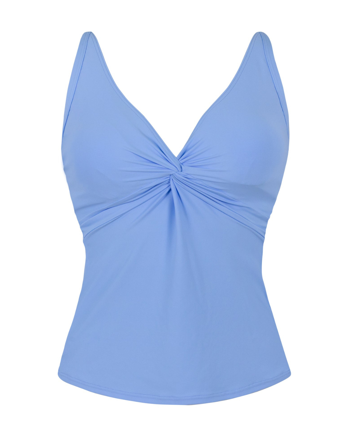 Sunsets Solids Blue Whisper Forever Underwire D+ Tankini Top - 77