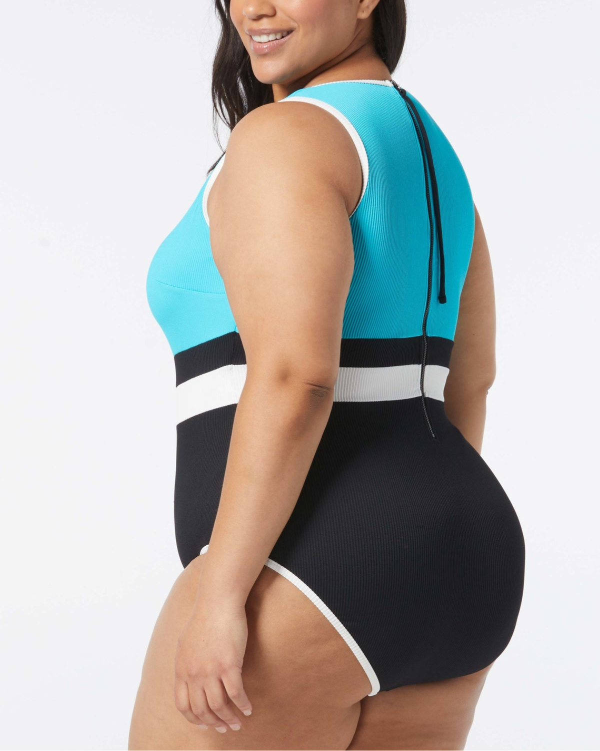 Beach House Women's Plus Colorblock Aspire Ribbed One Piece - Hw9b357 (Final Sale, Cannot Be Returned or Exchanged)