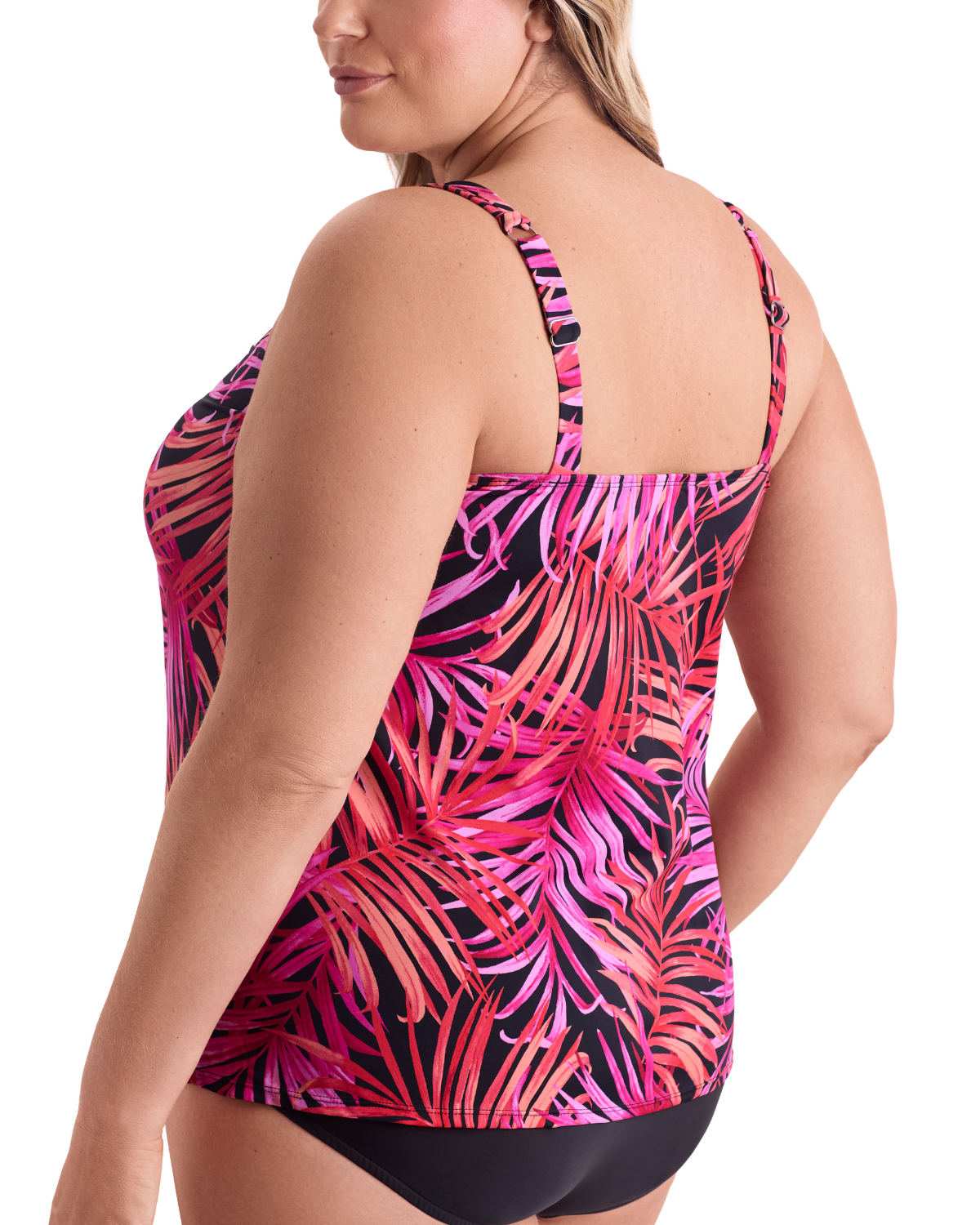 Shape Solver Plus Shake A Palm Handkerchief Hem Tankini Top - 7102711X