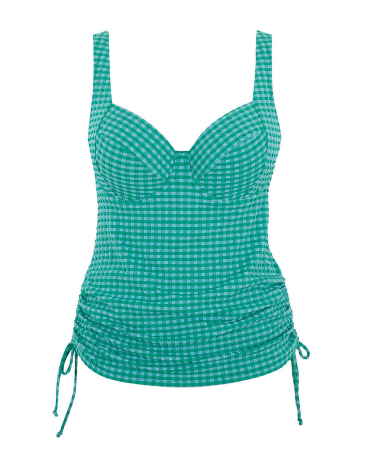 2025 Panache Swimwear Gingham Iris Balcony Tankini Top - Sw1744