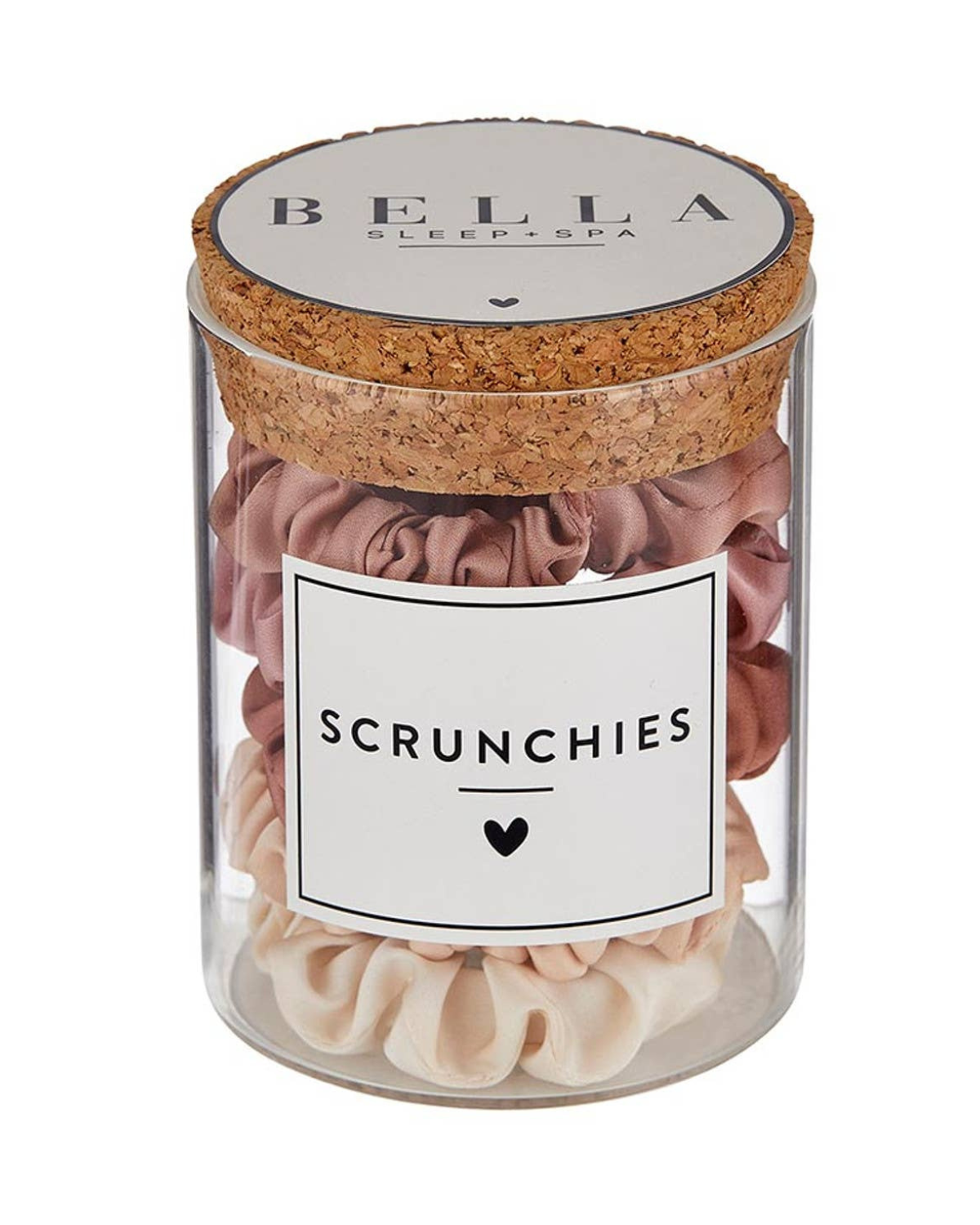 Bella Beauty Satin Scrunchies Jar - Blush Ombre - N2669