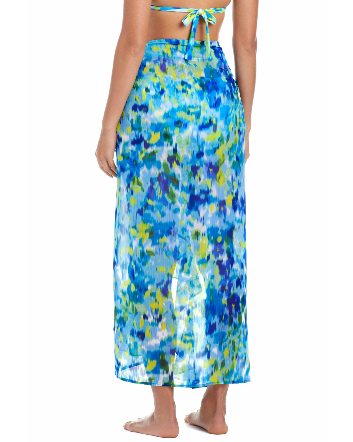 2025 Bleu Rod Beattie Life's A Beach Long Ruffle Sarong Cover Up - Rblb25806