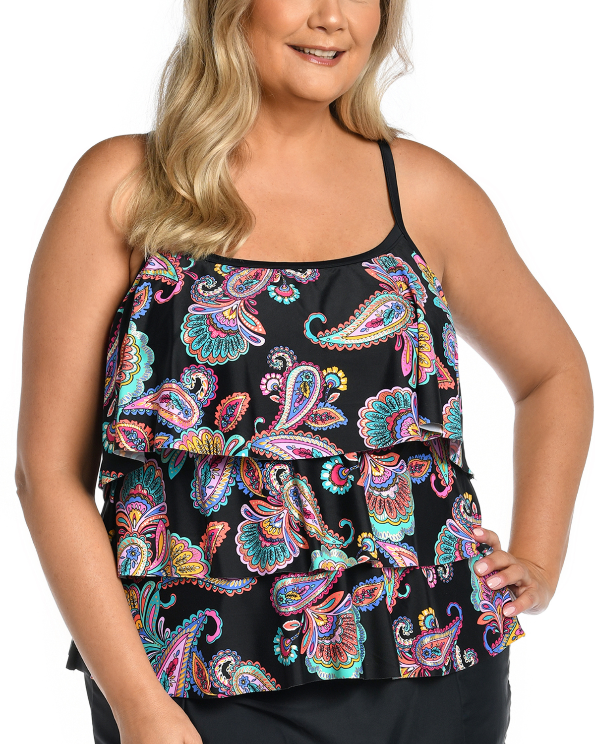 Rue Paisley Taylor Tankini Top, Women's Swimwear