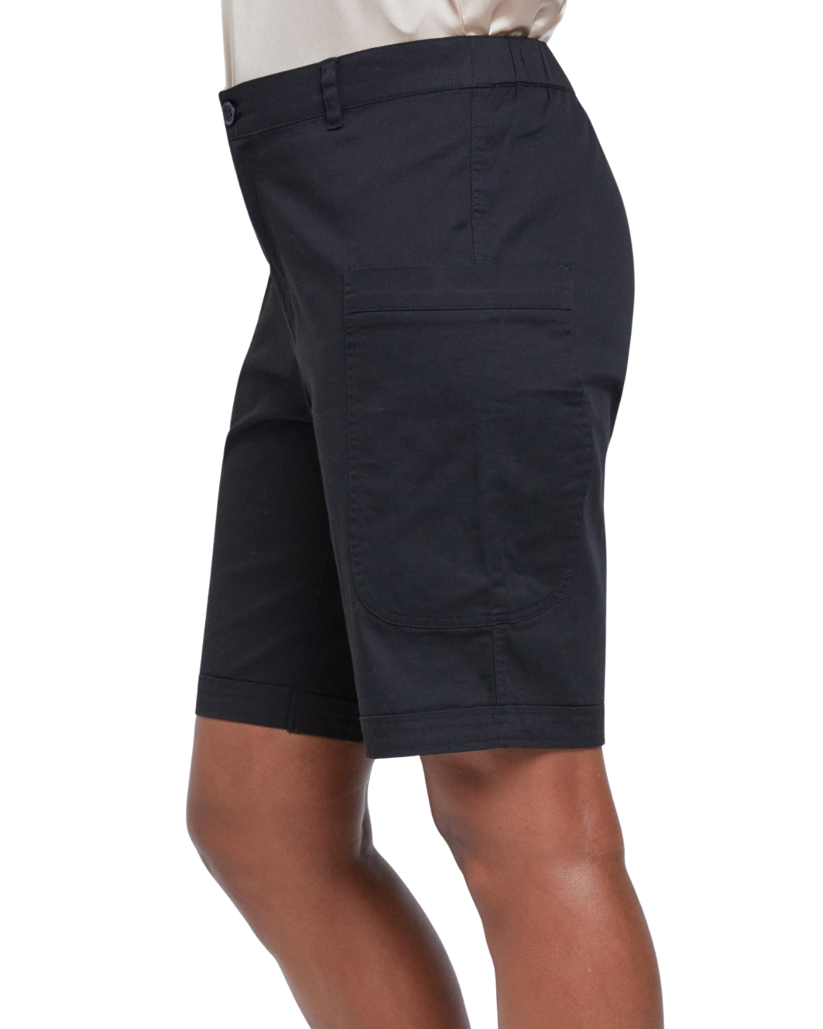 YMI Wide Leg Bermuda Short with Big Pockets (More Colors Available) - Wm1090pi