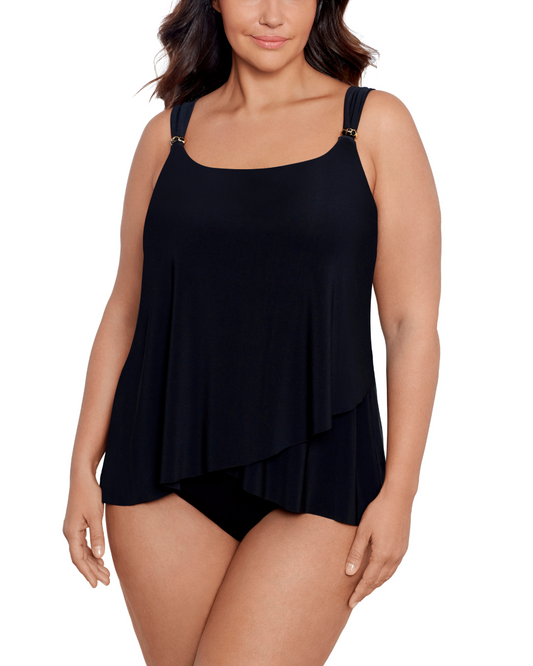 Miraclesuit Women's Plus Solids Dazzle Tankini Top (More Colors Available) - 6518826W