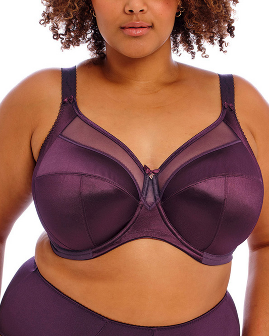 Goddess Keira Underwire Banded Bra (More colors available) - GD6090 - Blackberry