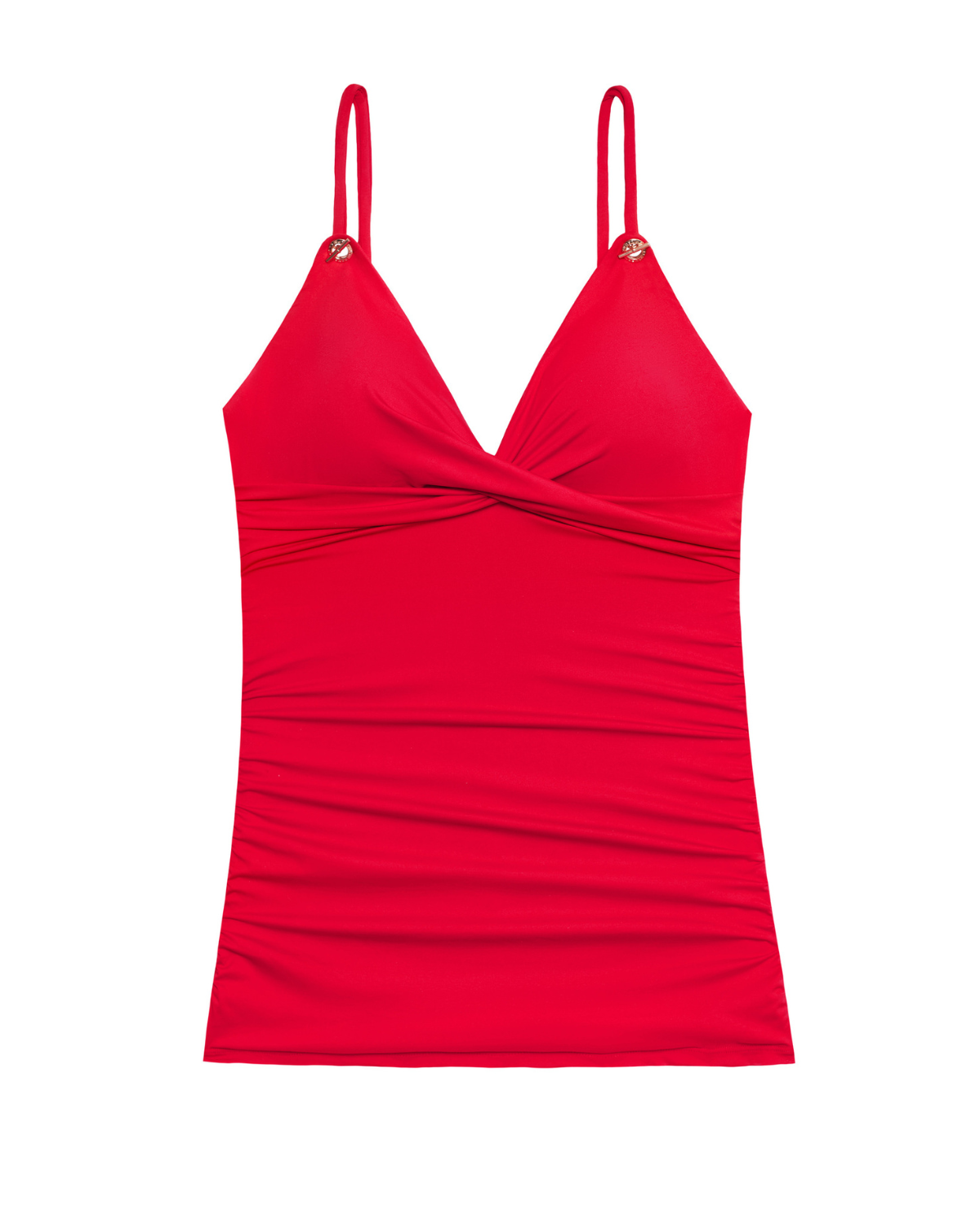 2024 Ralph Lauren Beach Club Solids Underwire Tankini Top - 20401120