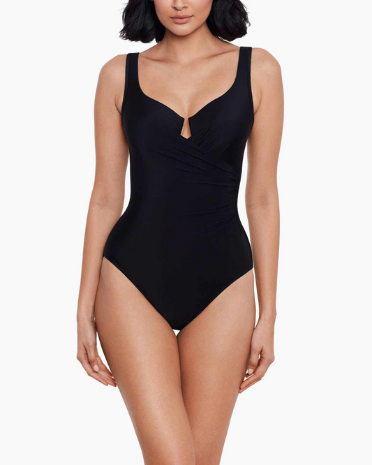 2025 Miraclesuit Solids Escape Underwire One Piece - 6516666 - Black