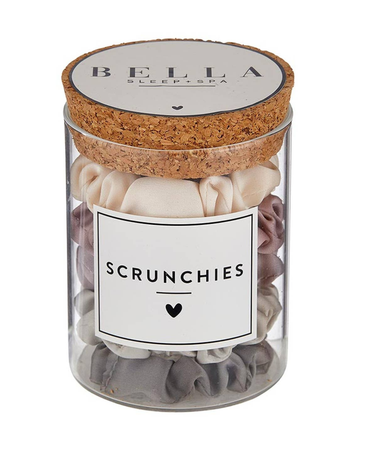 Bella Beauty Satin Scrunchies Jar - Lilac Ash Ombre - N2670
