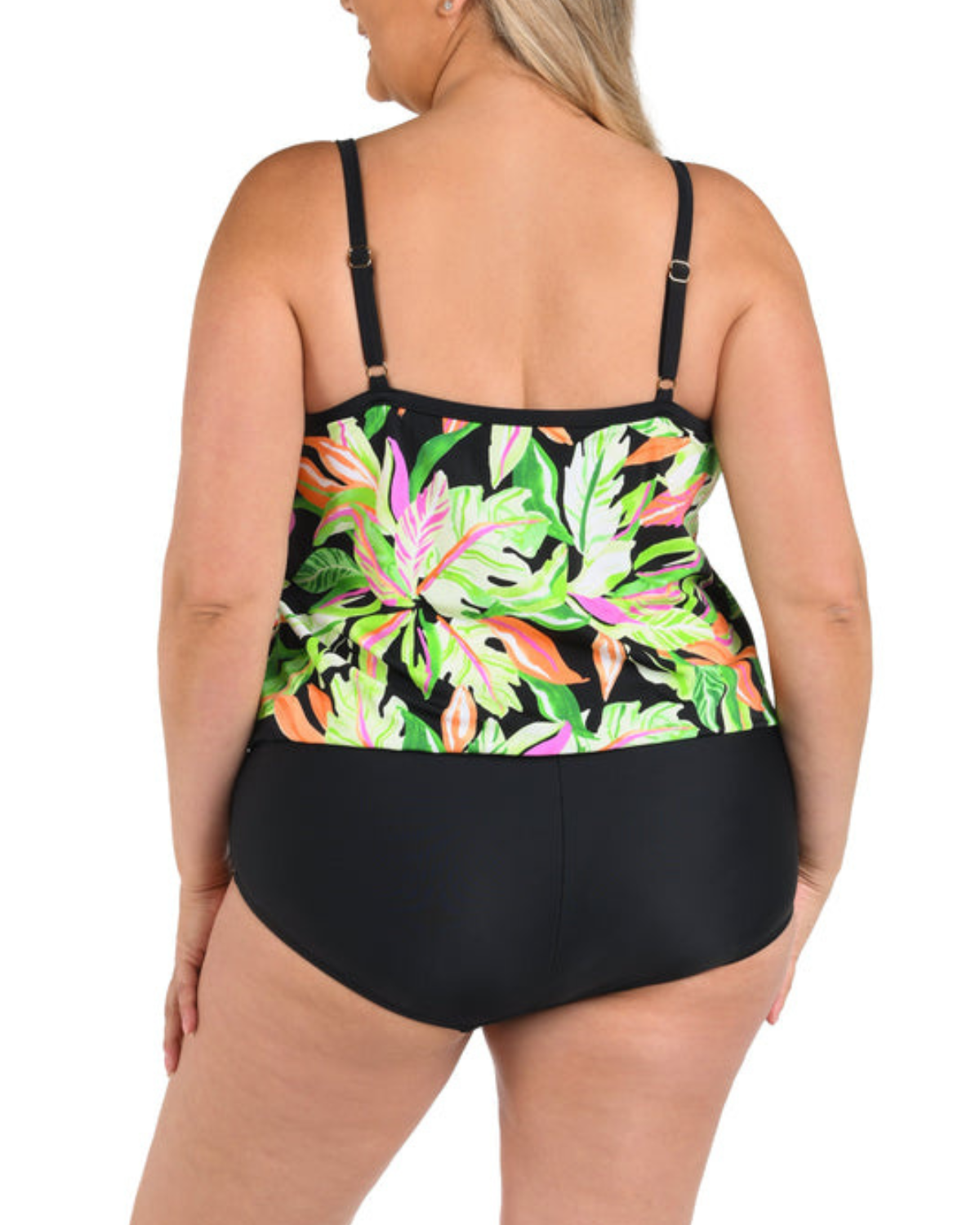 2025 Maxine of Hollywood Plus Rainforest Rainbow Blouson One Piece - MW5EQ73