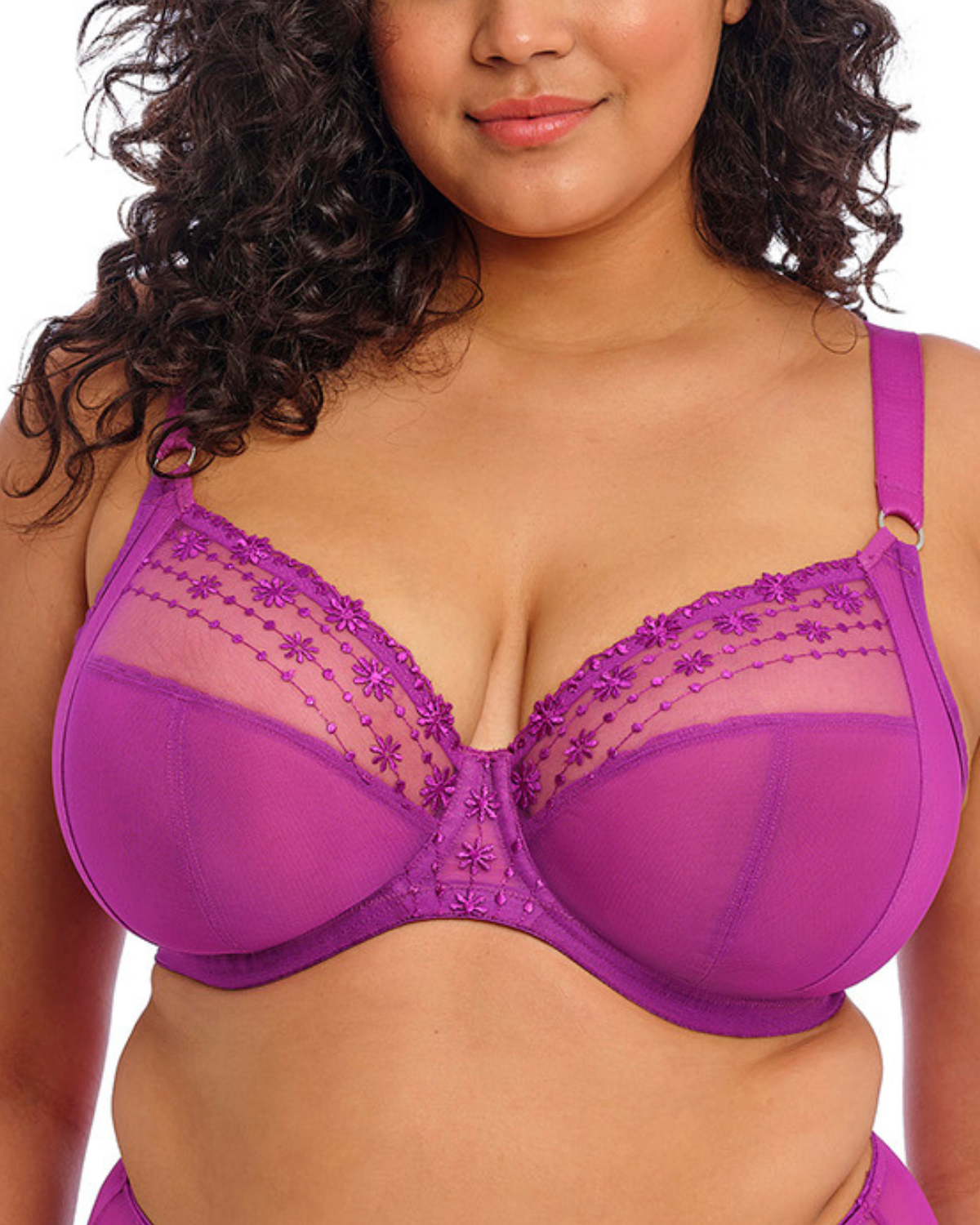 Elomi Matilda Plunge Underwire Bra - 8900 - Hollyhock