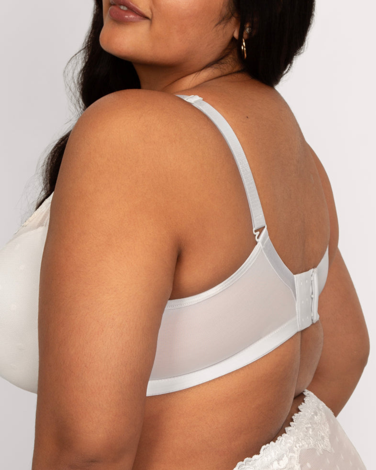 Curvy Couture Sheer Whisper Plunge T-Shirt Bra - 1607