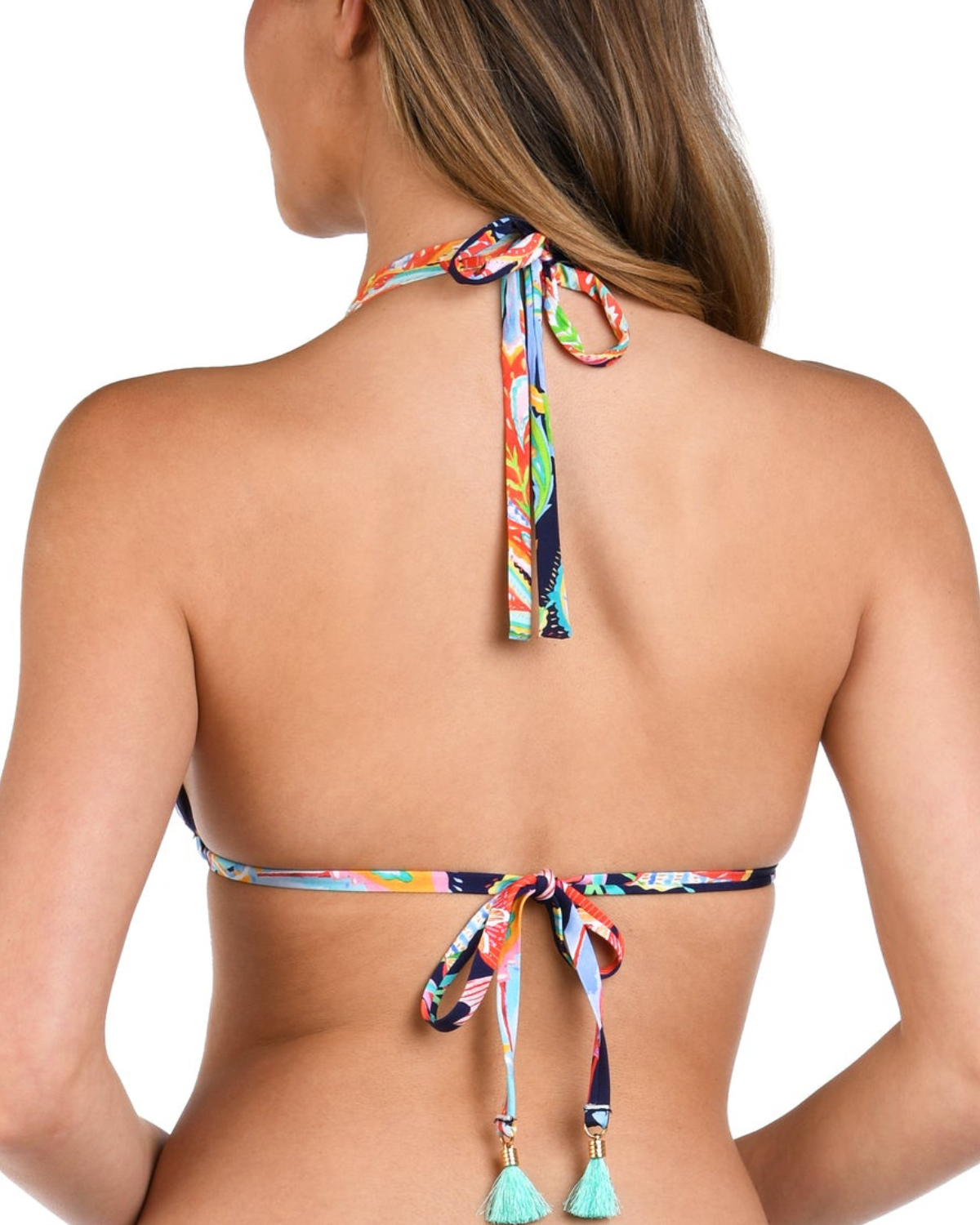 La Blanca Tropidelic Paisley Halter Triangle Top - Lb5ra80