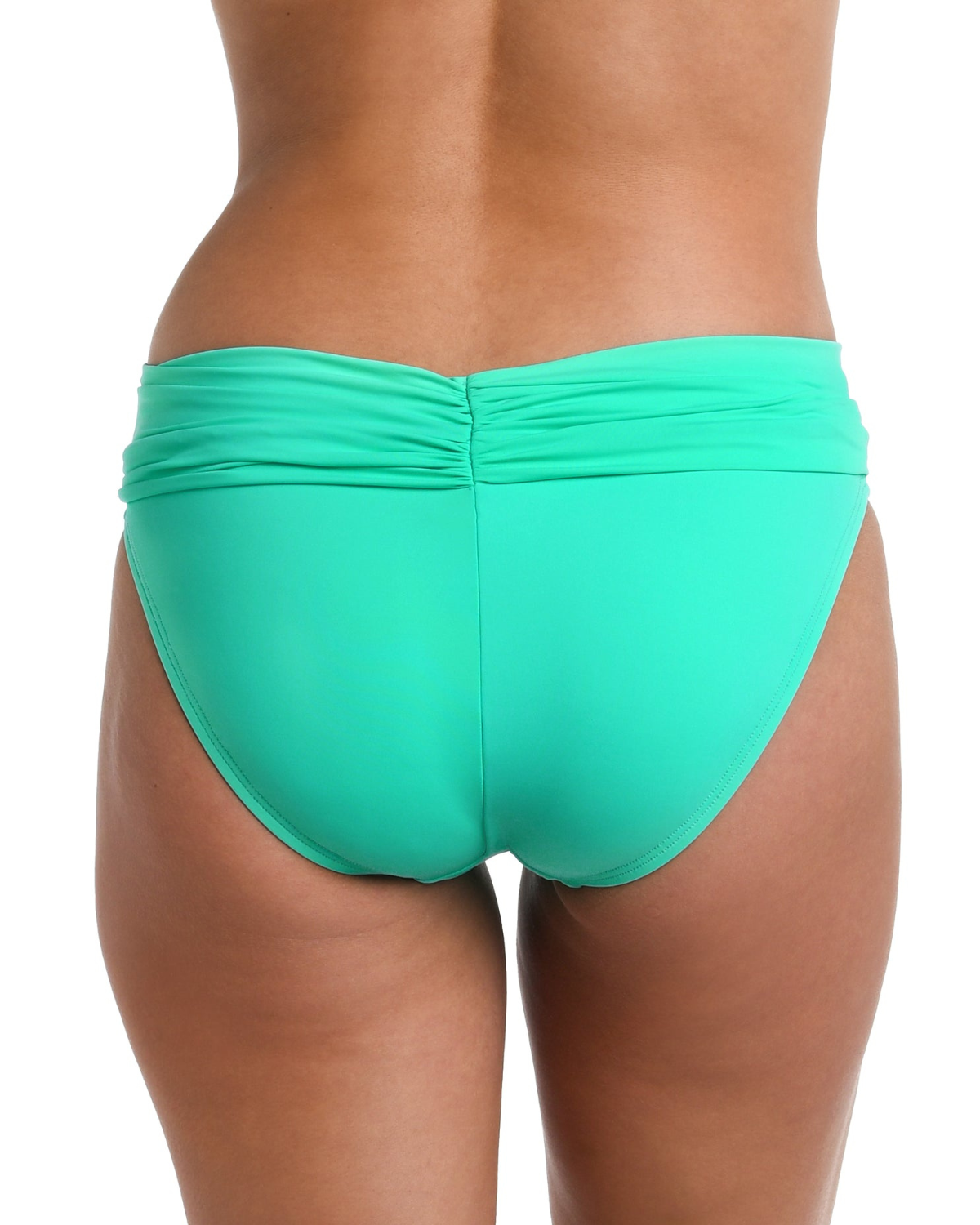2025 La Blanca Island Goddess Shirred Hipster Bikini Bottom (More colors available) - LB0IG95