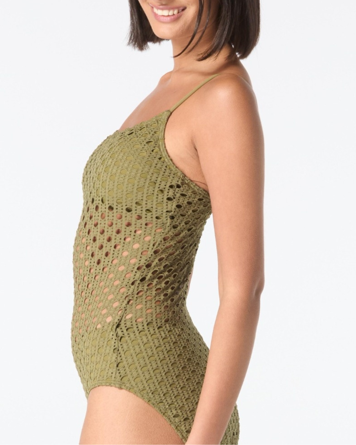 Carmen Marc Valvo Living Paradise Scoop Neck One Piece Swimsuit - C21382