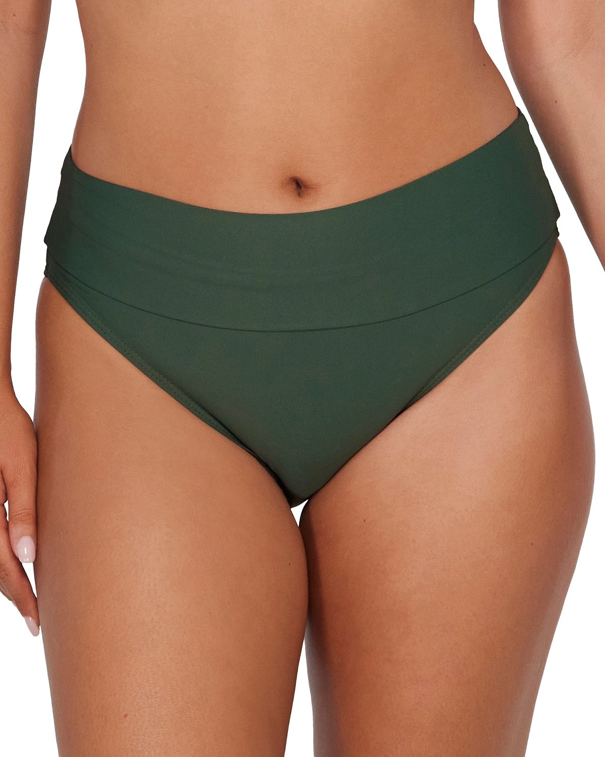 2025 Sunsets Solids Hannah High Waist Fold Over Bottom (More Colors Available)- 33Bs