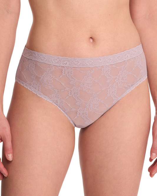 Natori Bliss Allure One-Size Lace French Cut Brief - 772303 - Grey Lilac