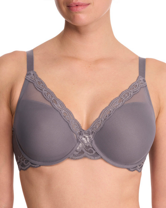 Natori Feathers Full Figure Contour Bra - 741299 - Nickel