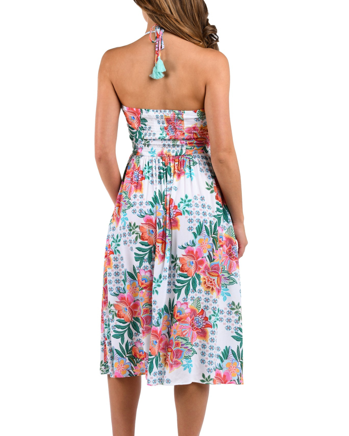 2025 La Blanca Riviera Resort Halter Midi Dress Cover Up - Lb5sw34