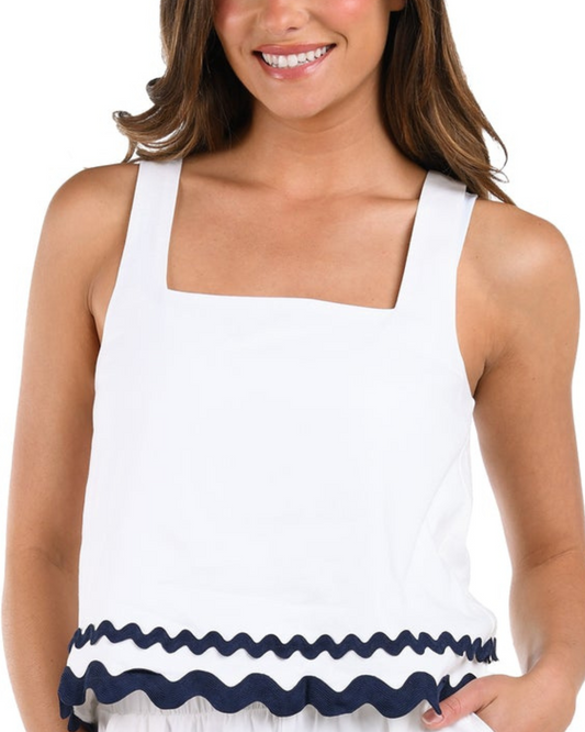 2025 La Blanca Poolside Chic Square Neck Tank Top - Lb5rz56
