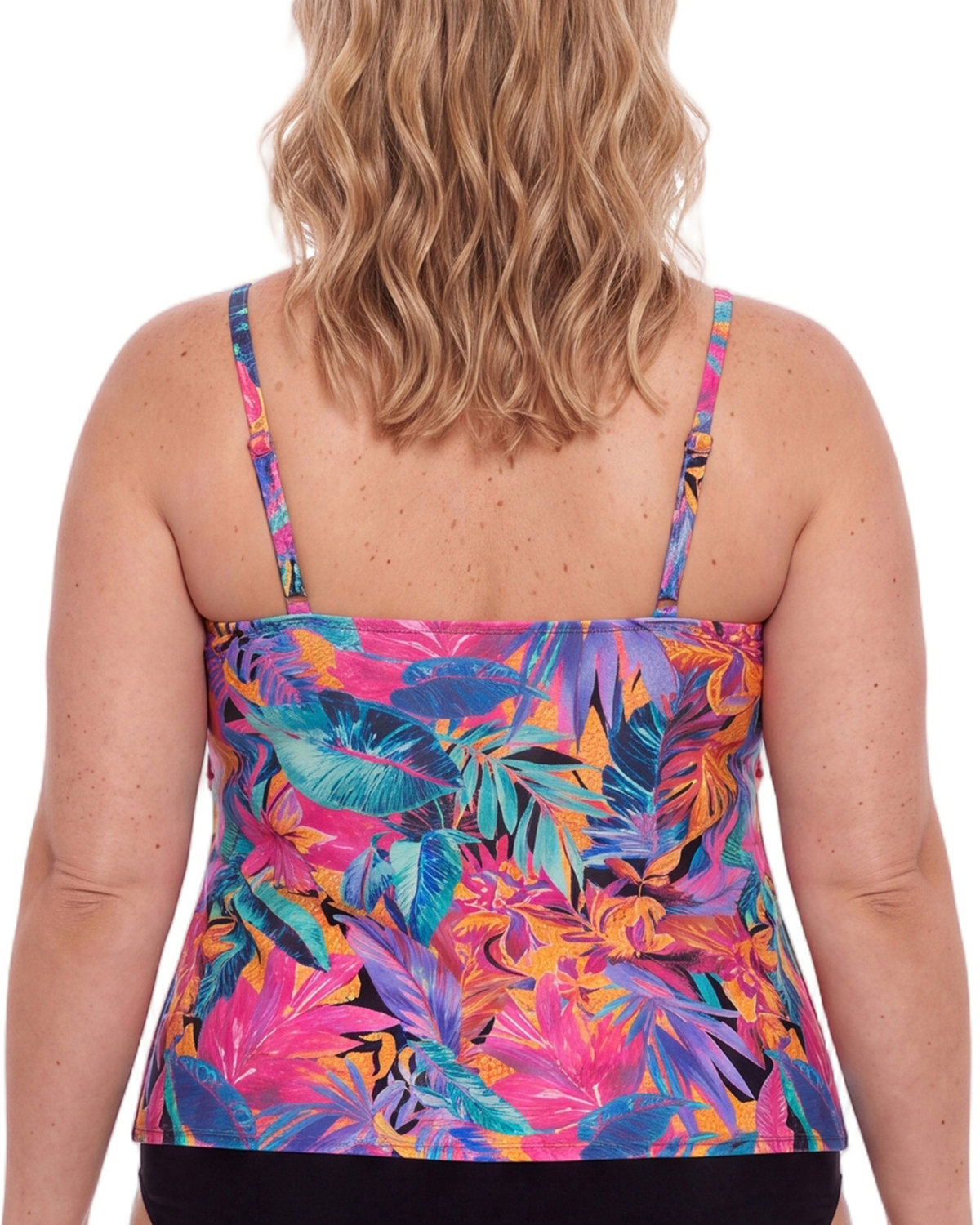 Trimshaper Plus Paradise Palm Ronnie Tankini Top - 6556503W