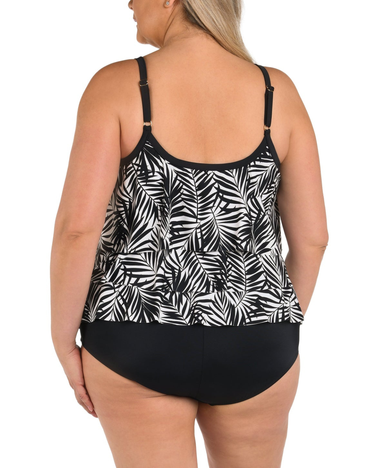 2025 Maxine of Hollwood Palm Retreat Triple Tiered Tankini Top - MW5EF59