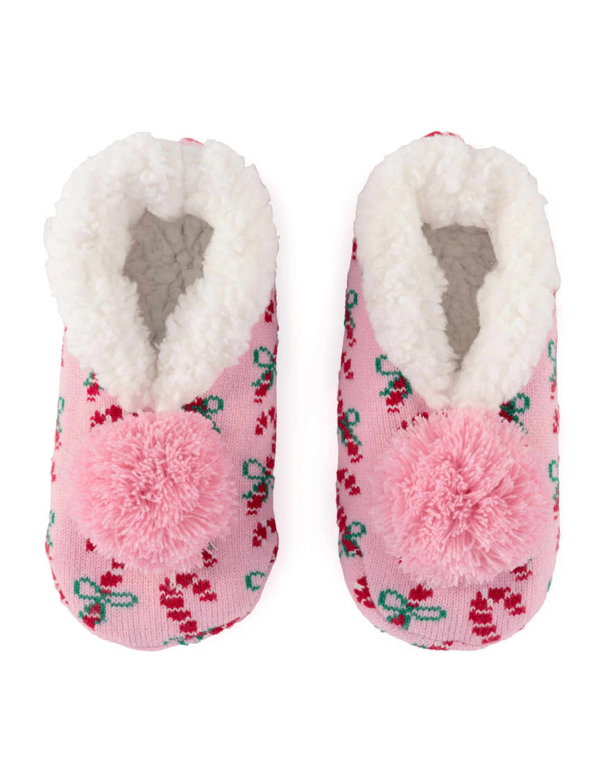 Shiraleah Arya Candy Cane Slippers - 35-97-058