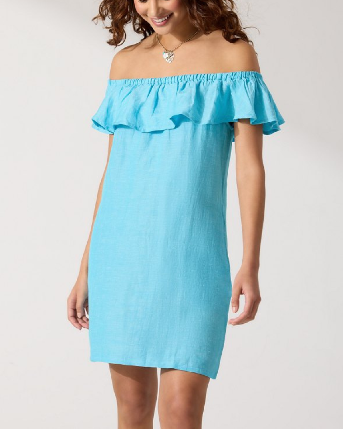 2024 Tommy Bahama Solids Off Shoulder Dress - TSW51030C