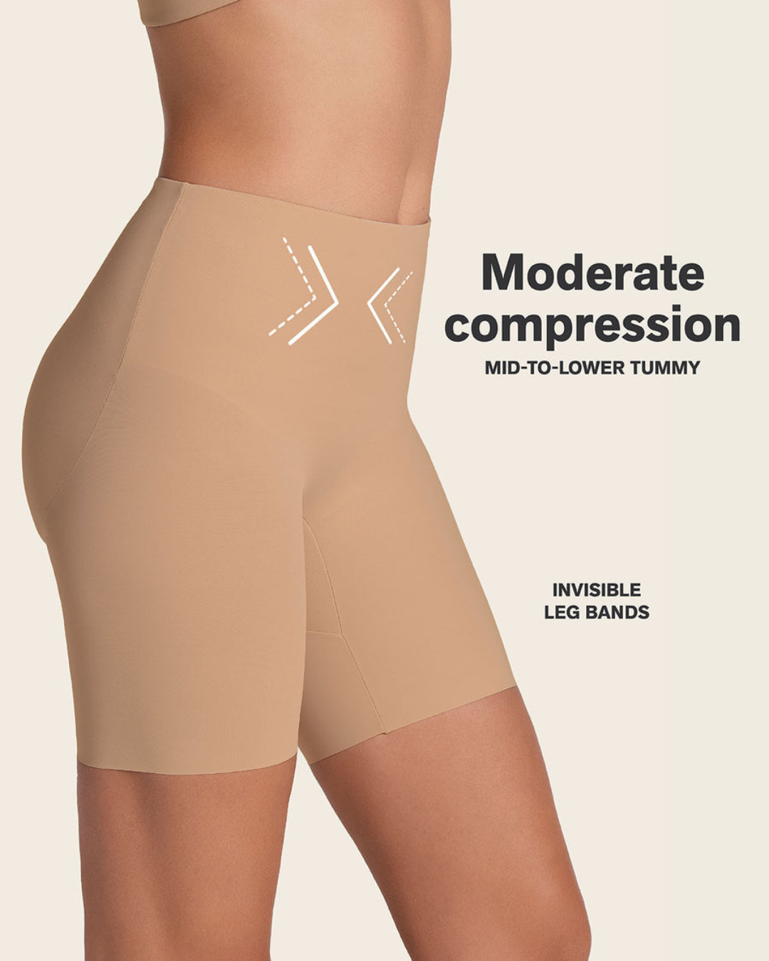 Leonisa Airlift Midrise Anti Chafing Butt Lifter Shaper Short - 012992